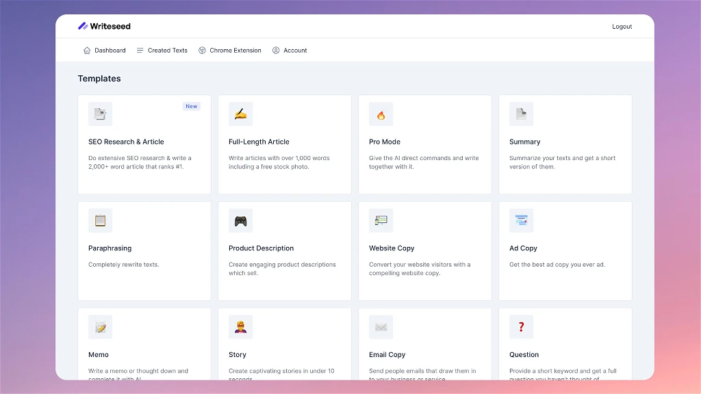 Writeseed 1